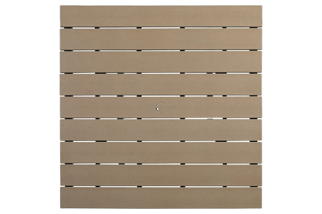 Fairen Trail Black/Driftwood Outdoor Counter Height Dining Table - P211-632 - Bien Home Furniture & Electronics