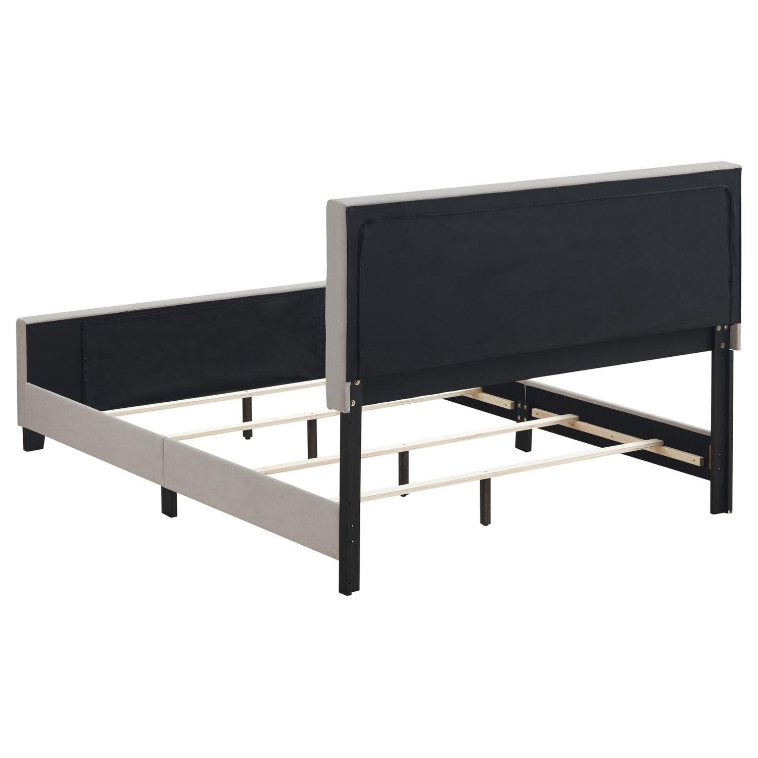 Fairfield Eastern King Upholstered Panel Bed Beige - 305952KE - Bien Home Furniture &amp; Electronics