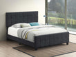 Fairfield Eastern King Upholstered Panel Bed Dark Gray - 305953KE - Bien Home Furniture & Electronics