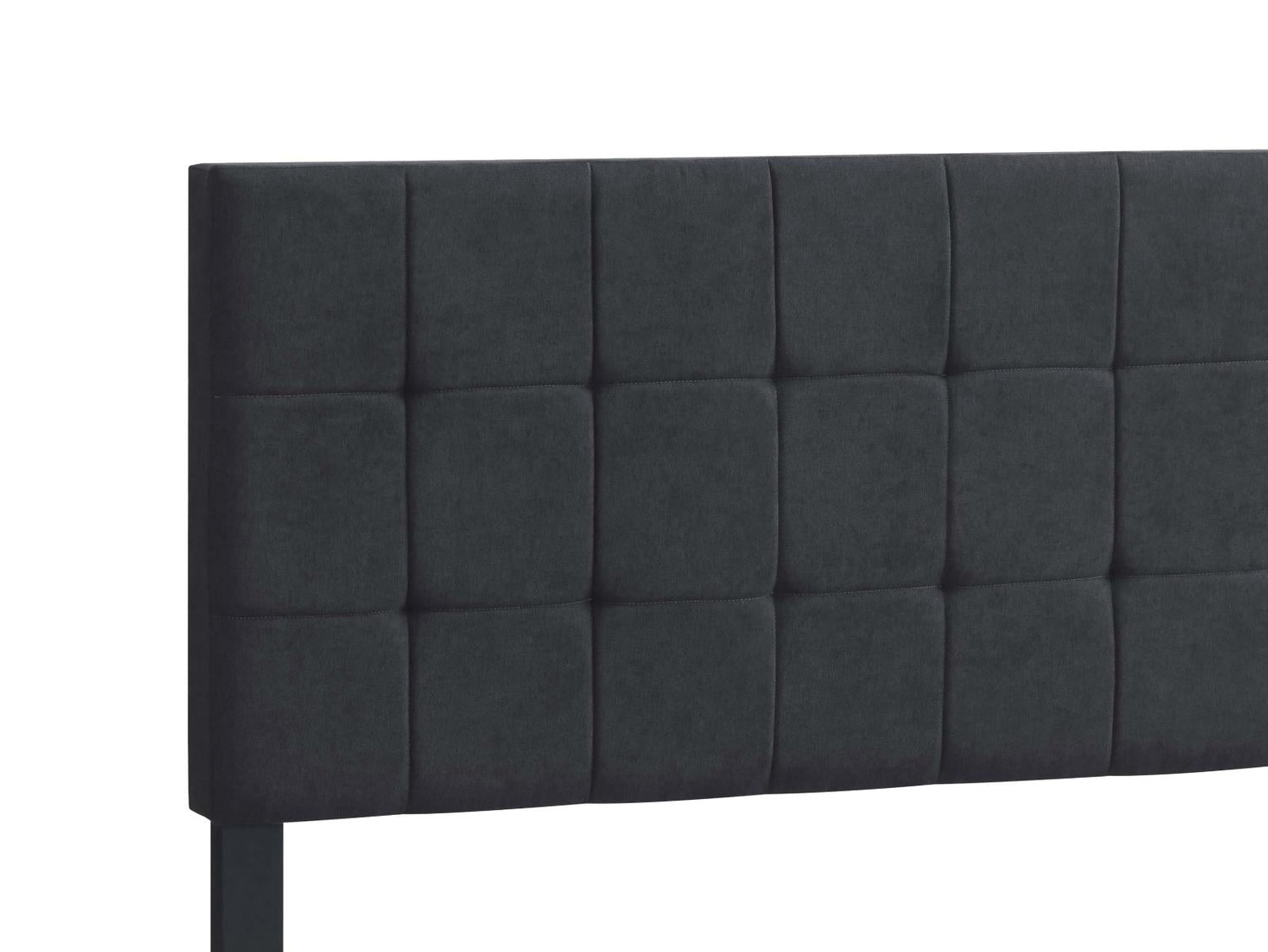 Fairfield Queen Upholstered Panel Bed Dark Gray - 305953Q - Bien Home Furniture &amp; Electronics