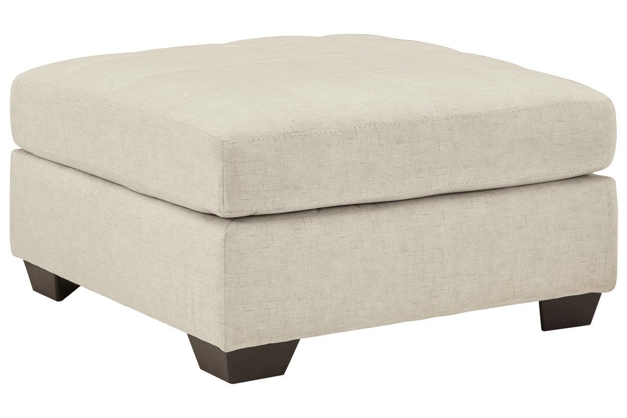 Falkirk Parchment Oversized Accent Ottoman - 8080608 - Bien Home Furniture & Electronics