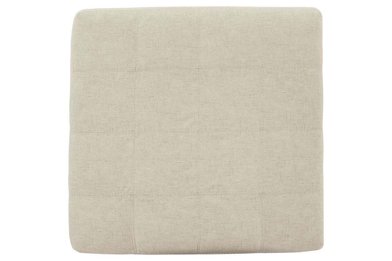 Falkirk Parchment Oversized Accent Ottoman - 8080608 - Bien Home Furniture & Electronics