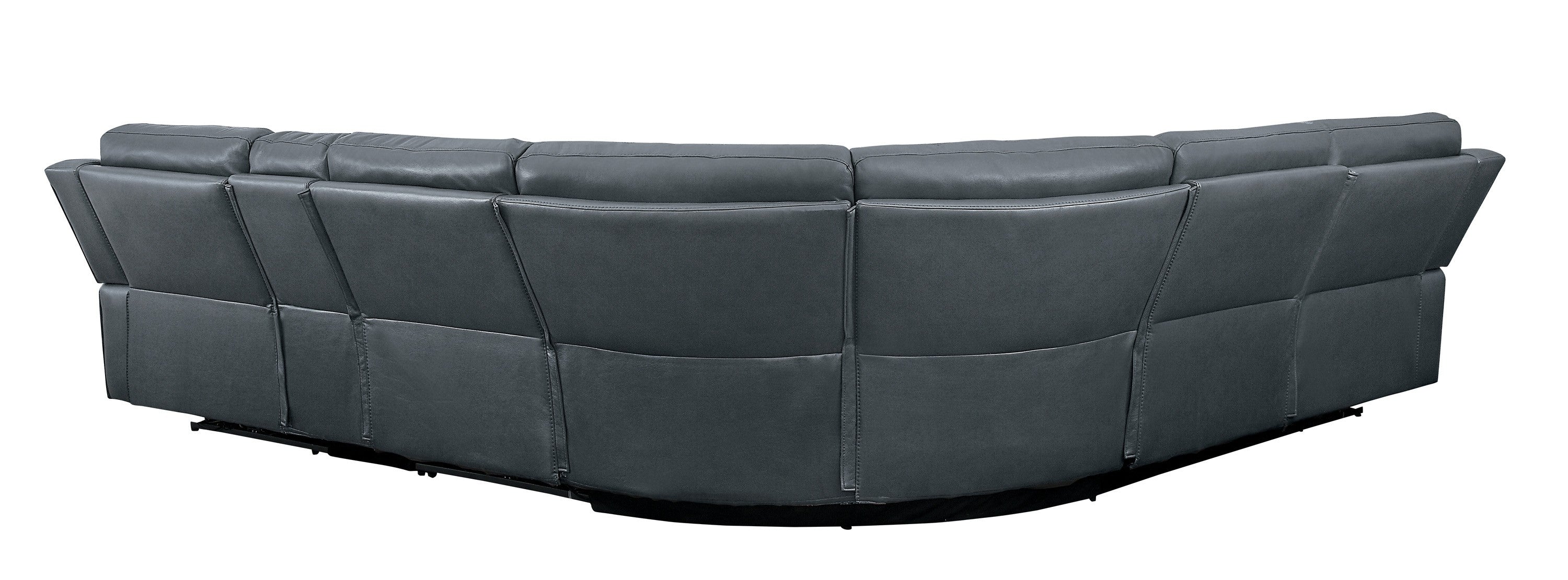 Falun Gray 6-Piece Modular Power Reclining Sectional - 8260GY*6PW - Bien Home Furniture & Electronics