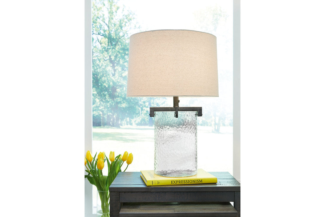 Fentonley Clear/Antique Black Table Lamp - L430724 - Bien Home Furniture &amp; Electronics