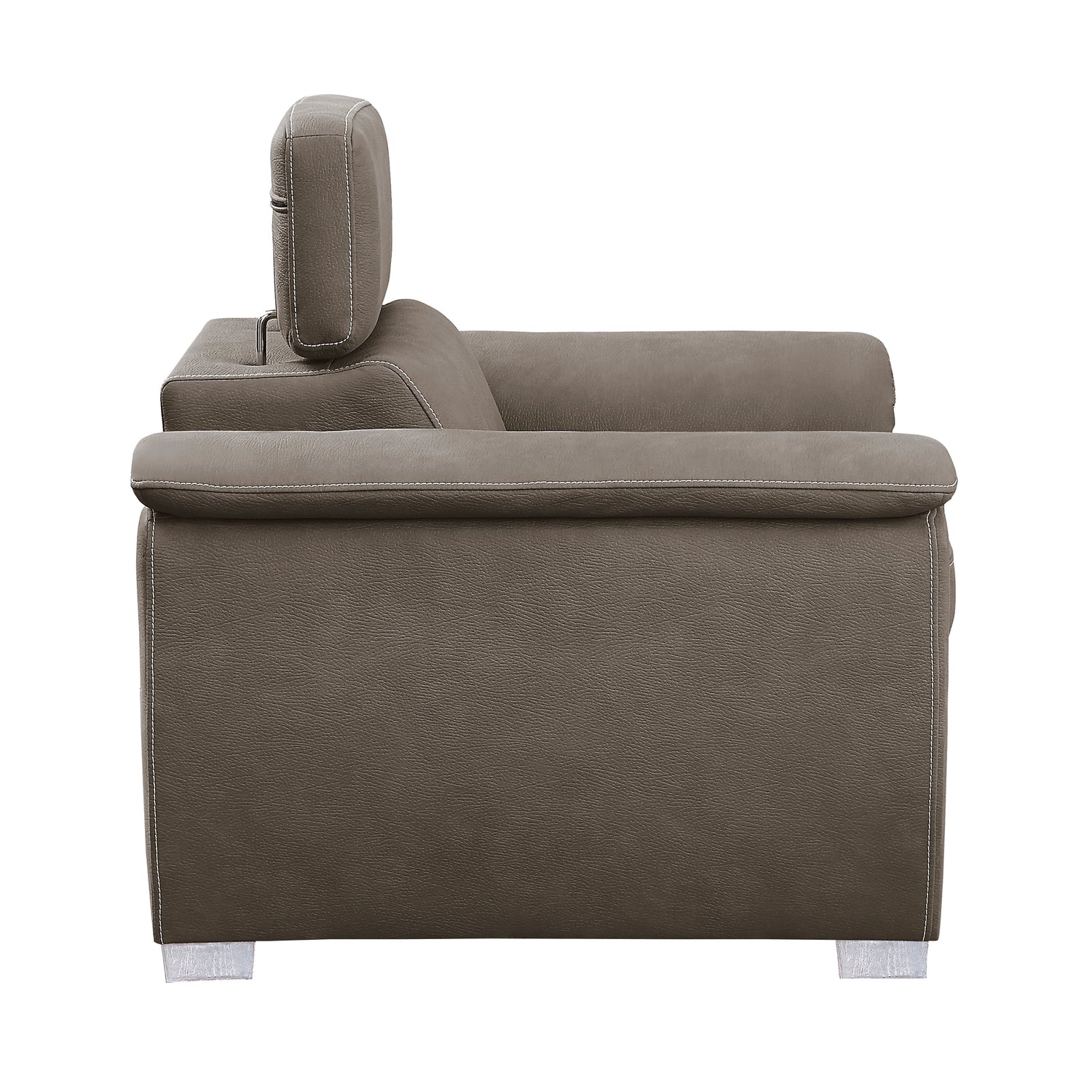 Ferriday Taupe Chair with Pull-out Ottoman - 8228TP-1 - Bien Home Furniture & Electronics