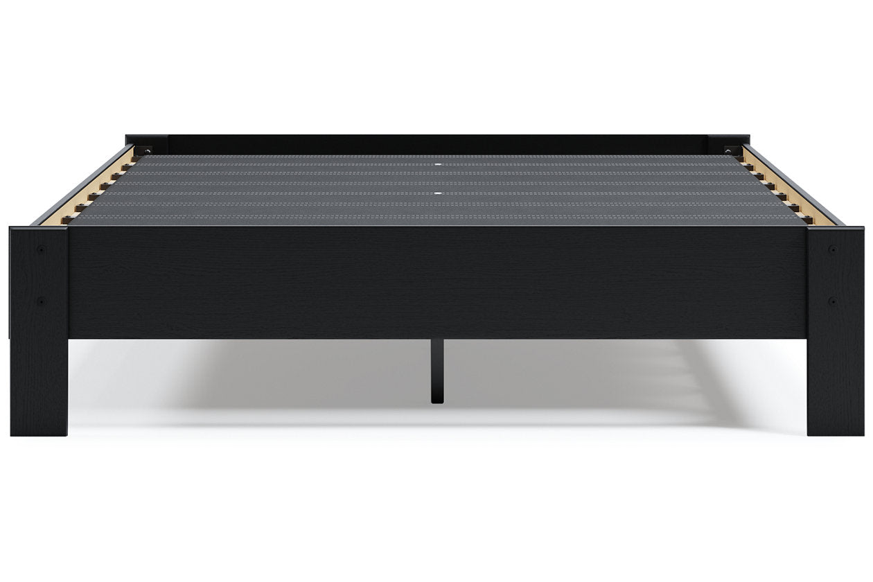 Finch Black Queen Platform Bed - EB3392-113 - Bien Home Furniture & Electronics