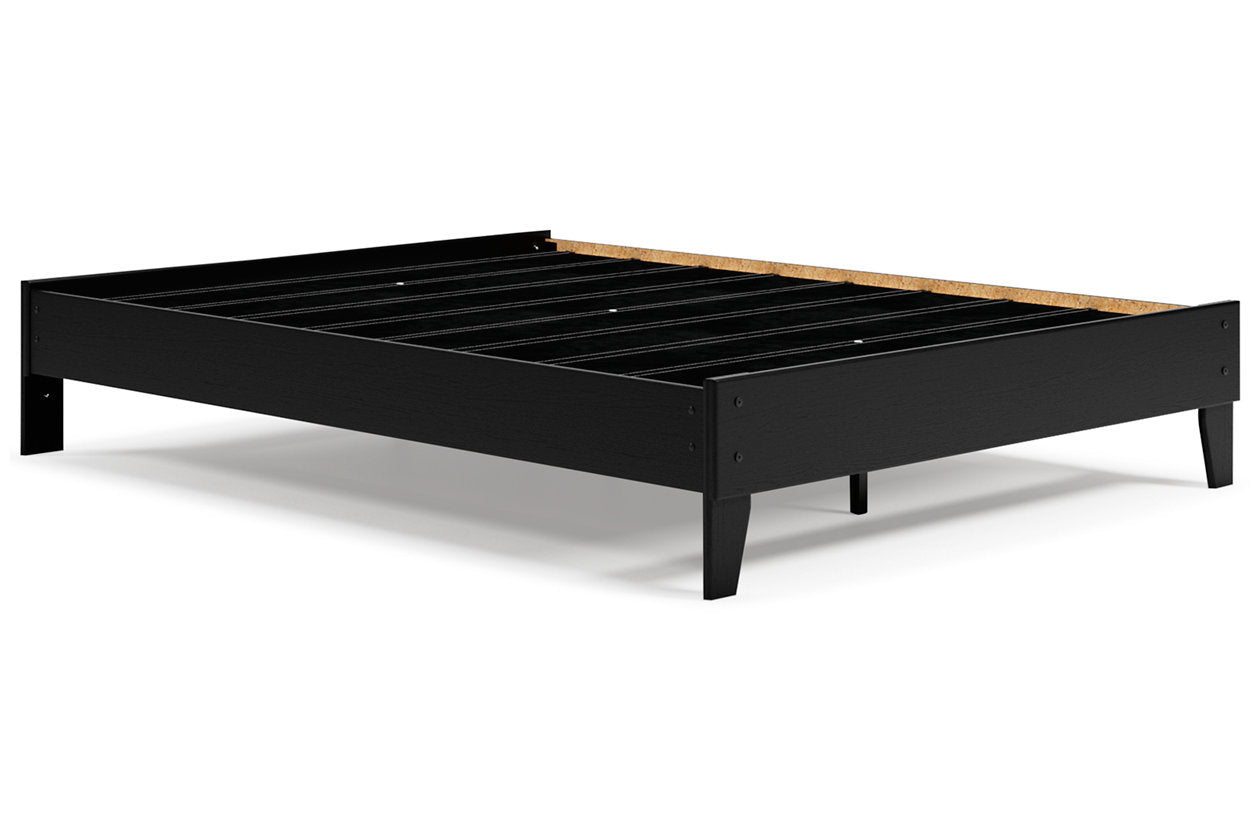 Finch Black Queen Platform Bed - EB3392-113 - Bien Home Furniture & Electronics