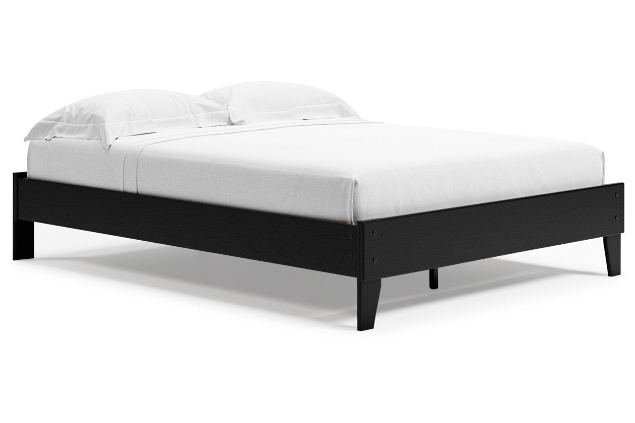 Finch Black Queen Platform Bed - EB3392-113 - Bien Home Furniture & Electronics