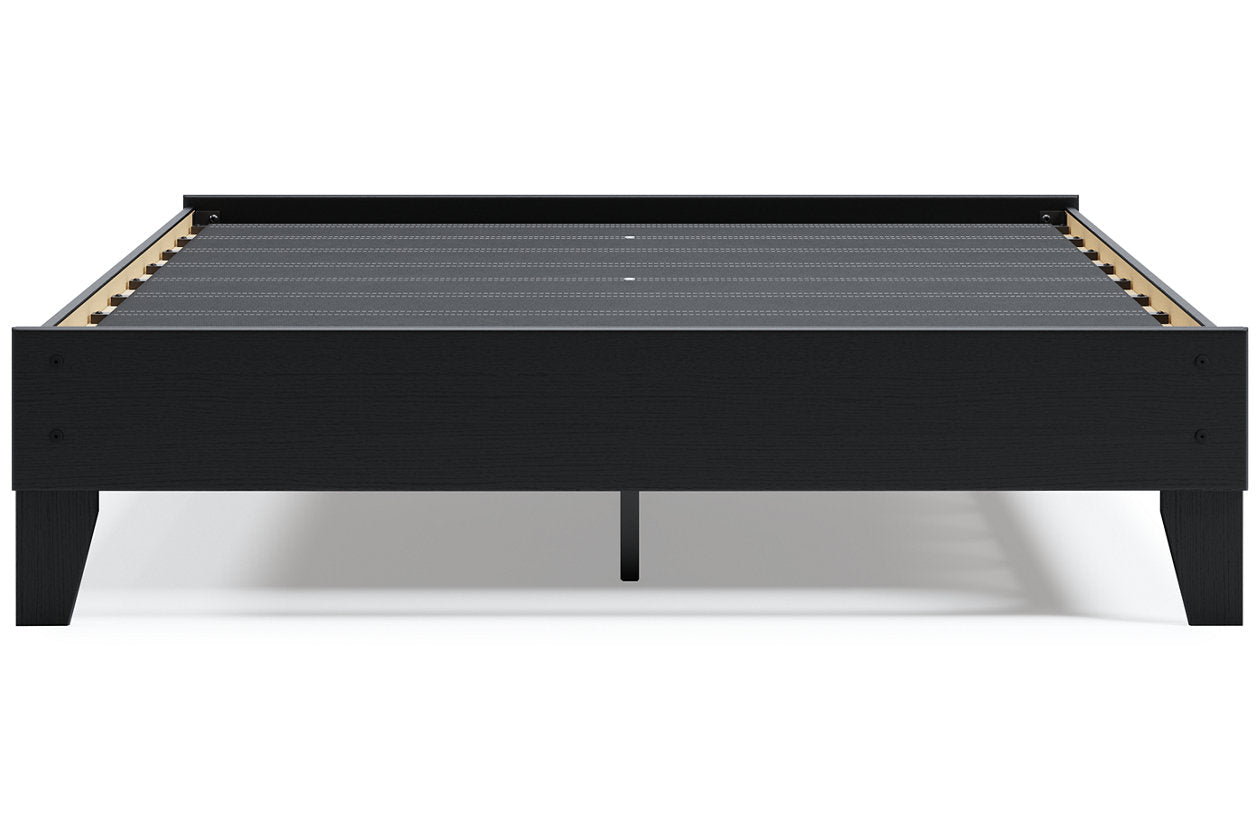 Finch Black Queen Platform Bed - EB3392-113 - Bien Home Furniture & Electronics