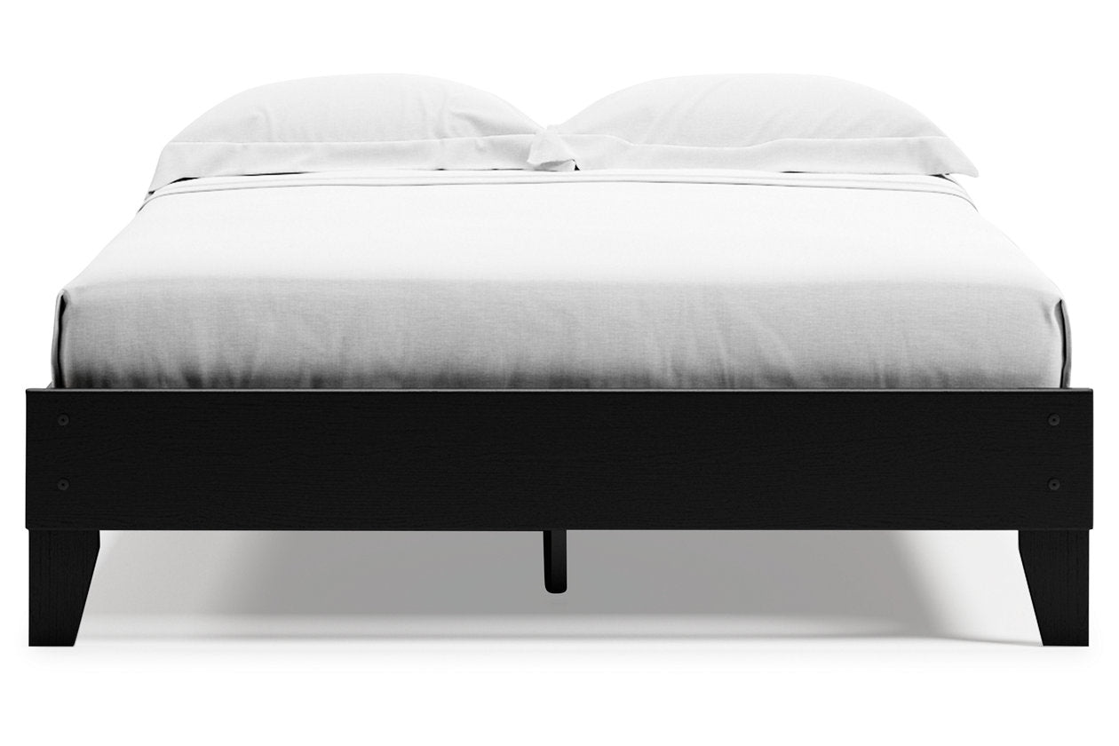 Finch Black Queen Platform Bed - EB3392-113 - Bien Home Furniture & Electronics