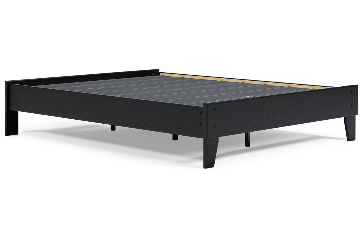 Finch Black Queen Platform Bed - EB3392-113 - Bien Home Furniture & Electronics