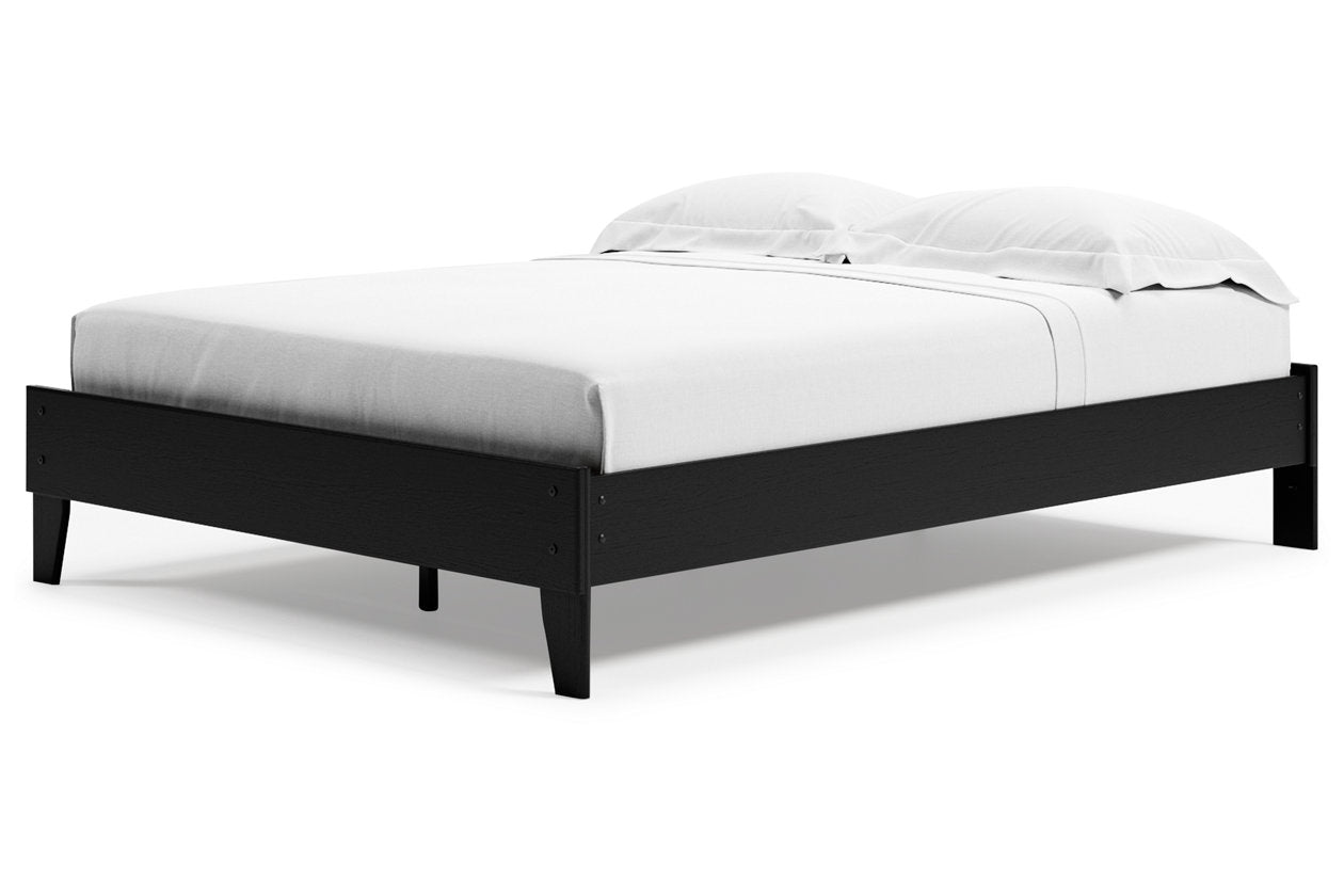 Finch Black Queen Platform Bed - EB3392-113 - Bien Home Furniture & Electronics