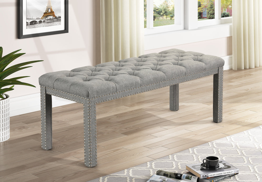 Finley Gray Accent Bench - 4945 - Bien Home Furniture &amp; Electronics