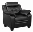 Finley Tufted Upholstered Chair Black - 506553 - Bien Home Furniture & Electronics