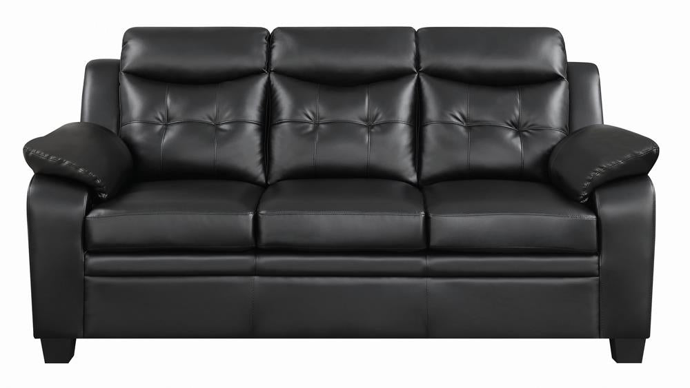 Finley Tufted Upholstered Sofa Black - 506551 - Bien Home Furniture &amp; Electronics