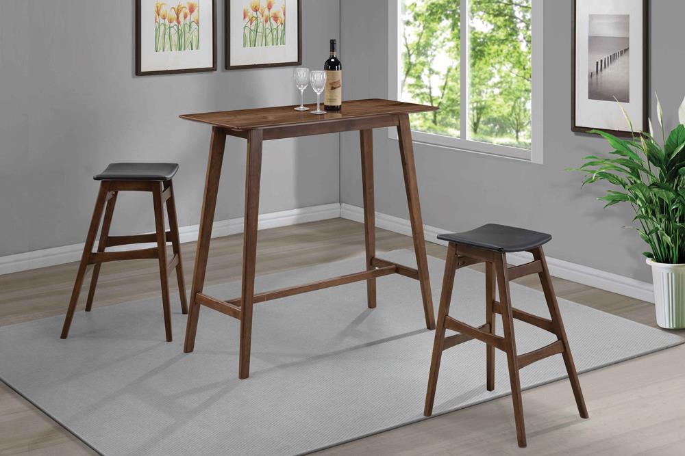 Finnick Walnut Rectangular Bar Table - 101436 - Bien Home Furniture & Electronics