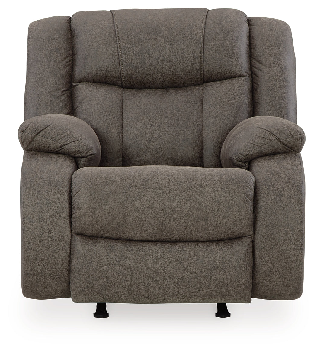First Base Gunmetal Recliner - 6880425 - Bien Home Furniture & Electronics