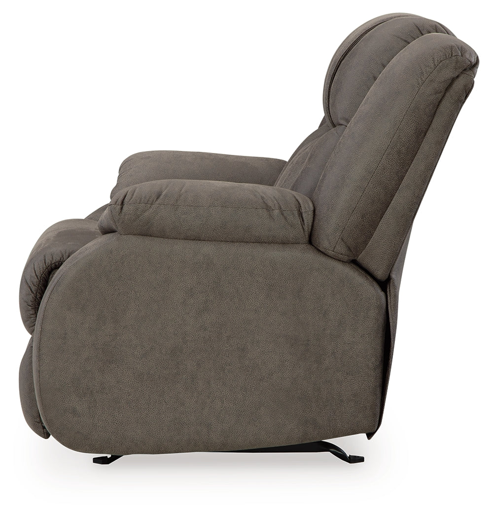 First Base Gunmetal Recliner - 6880425 - Bien Home Furniture & Electronics