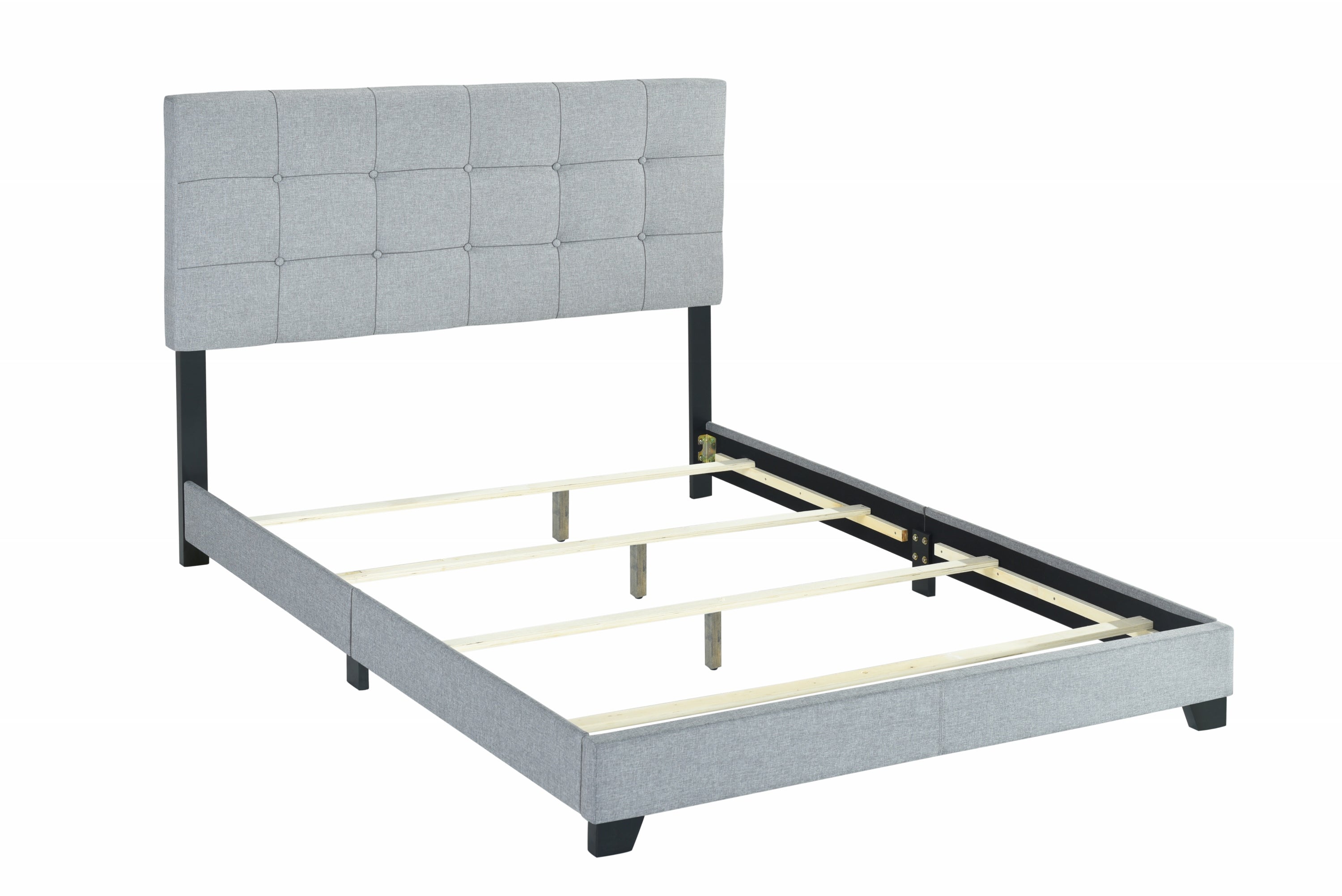 Florence Gray Full Upholstered Bed - 5270GY-F - Bien Home Furniture & Electronics