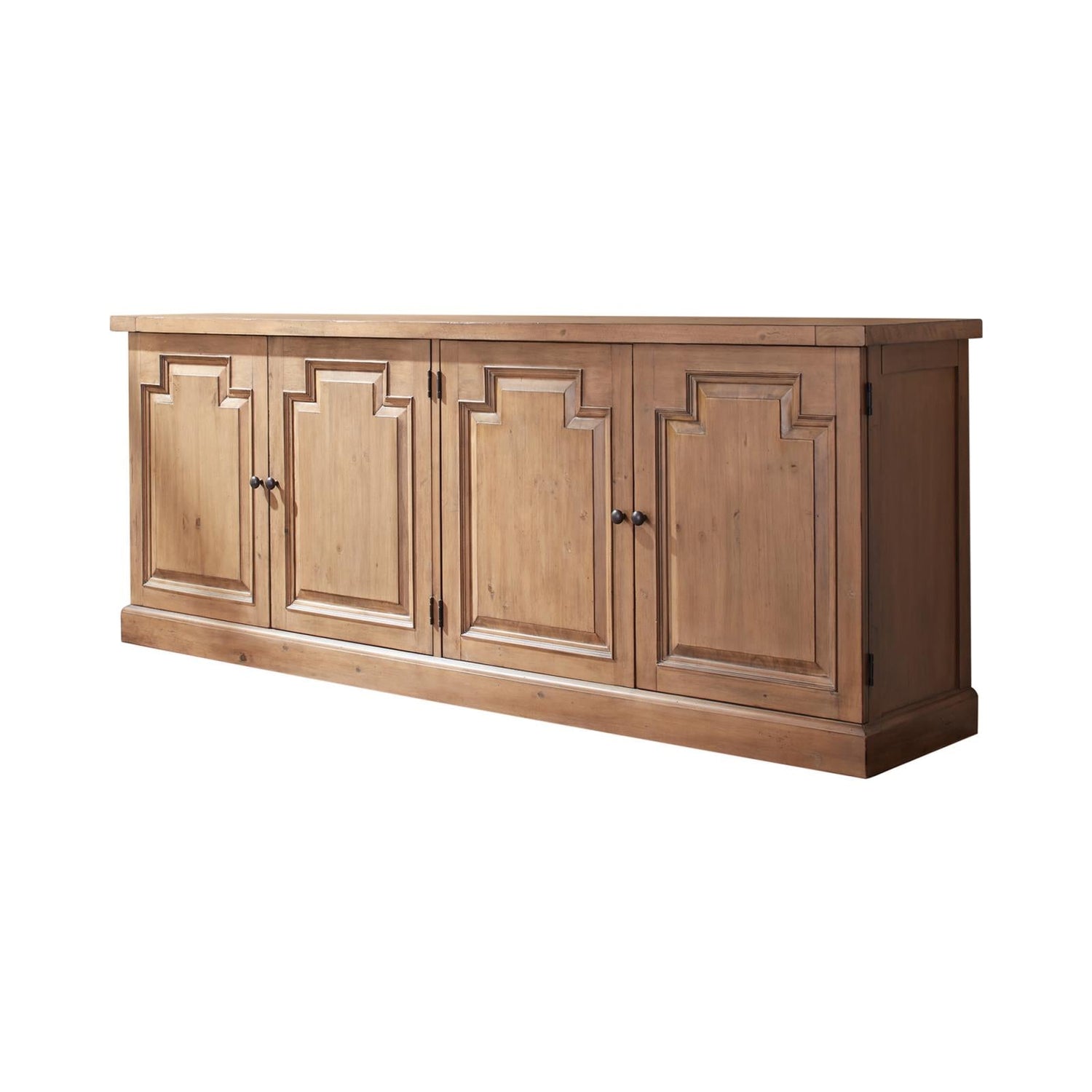 Florence Rustic Smoke 4-Door Sideboard - 180205 - Bien Home Furniture & Electronics