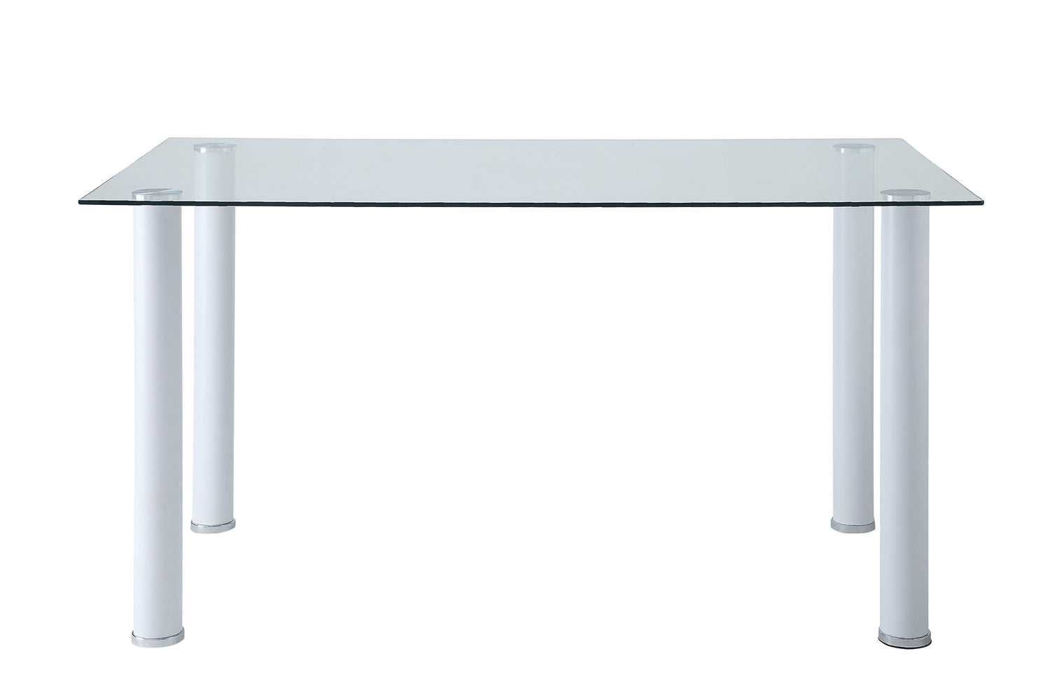Florian White Dining Table - SET | 5538W | 5538WG - Bien Home Furniture & Electronics