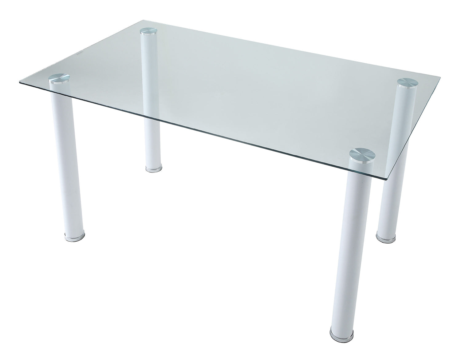 Florian White Dining Table - SET | 5538W | 5538WG - Bien Home Furniture & Electronics