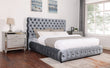 Flory Gray King Upholstered Platform Bed - SET | 5112GY-K-HBFB | 5112GY-KQ-RAIL - Bien Home Furniture & Electronics