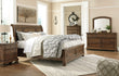 Flynnter Medium Brown Footboard Storage Sleigh Platform Bedroom Set - SET | B719-74 | B719-77 | B719-98 | B719-31 | B719-36 | B719-92 | B719-46 - Bien Home Furniture & Electronics