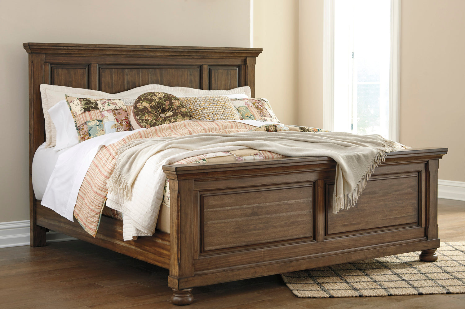 Flynnter Medium Brown Panel Bedroom Set - SET | B719-56 | B719-58 | B719-97 | B719-31 | B719-36 - Bien Home Furniture & Electronics