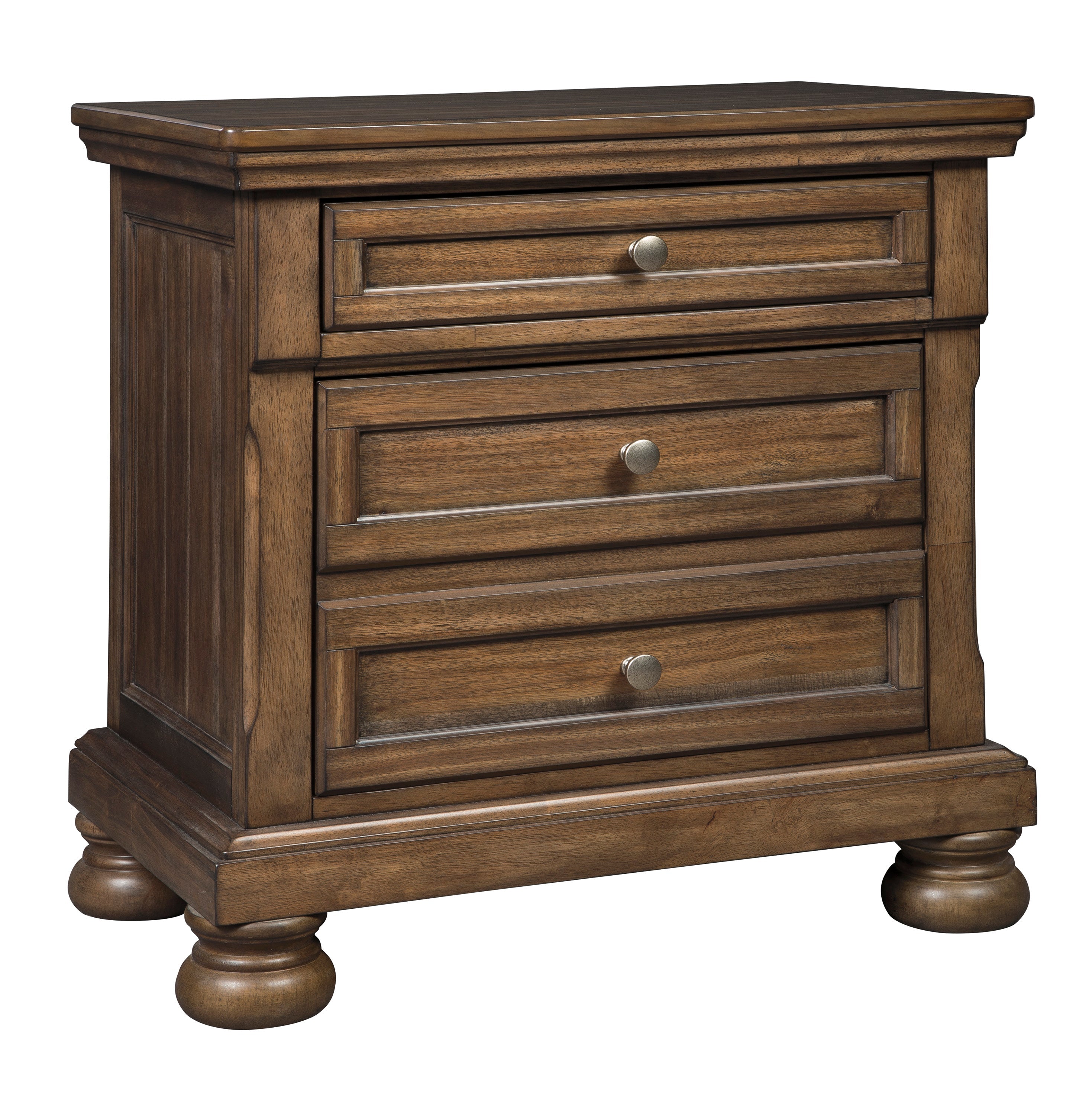 Flynnter Medium Brown Panel Bedroom Set - SET | B719-56 | B719-58 | B719-97 | B719-31 | B719-36 - Bien Home Furniture & Electronics