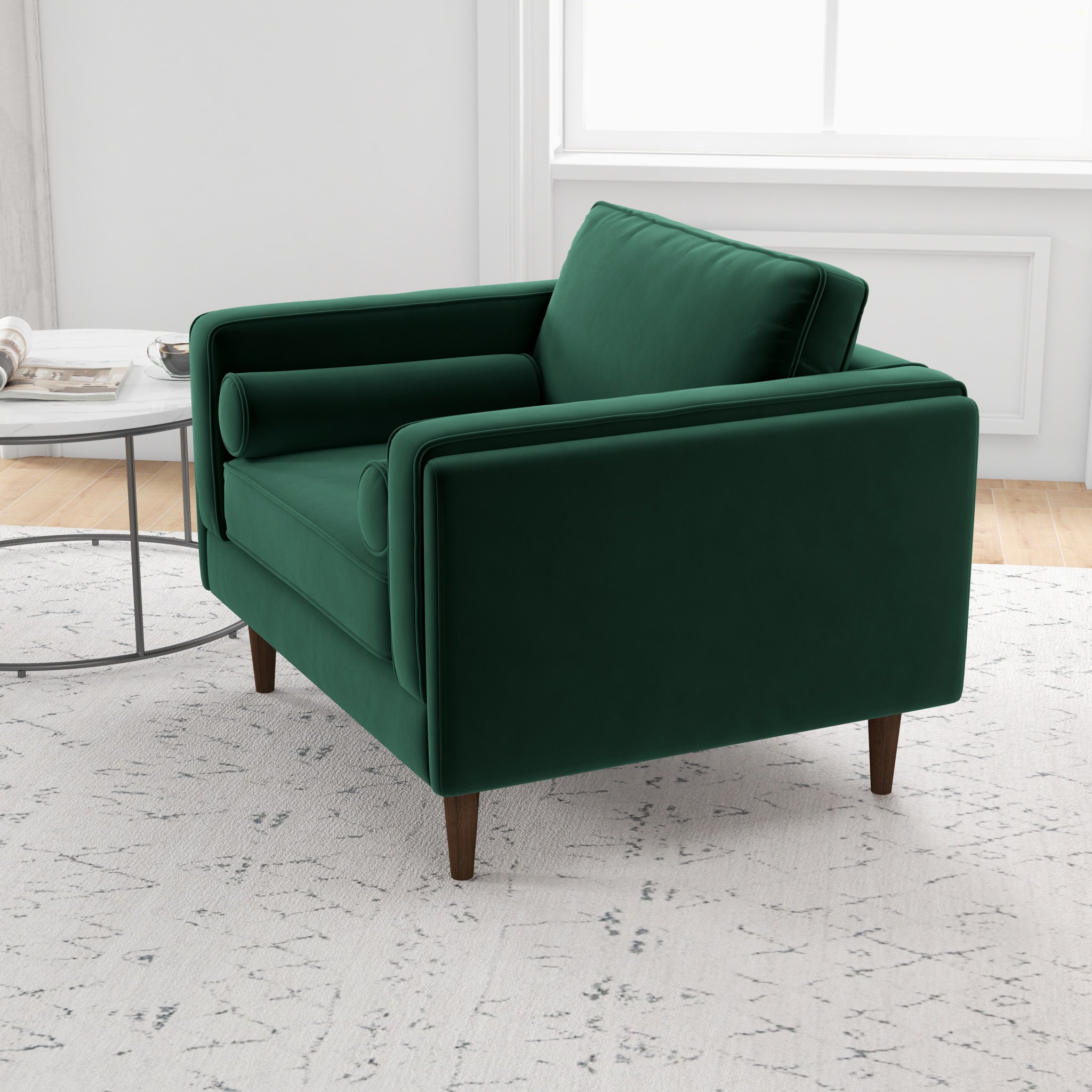 Fordham Green Velvet Accent Chair - MDM01812 - Bien Home Furniture & Electronics