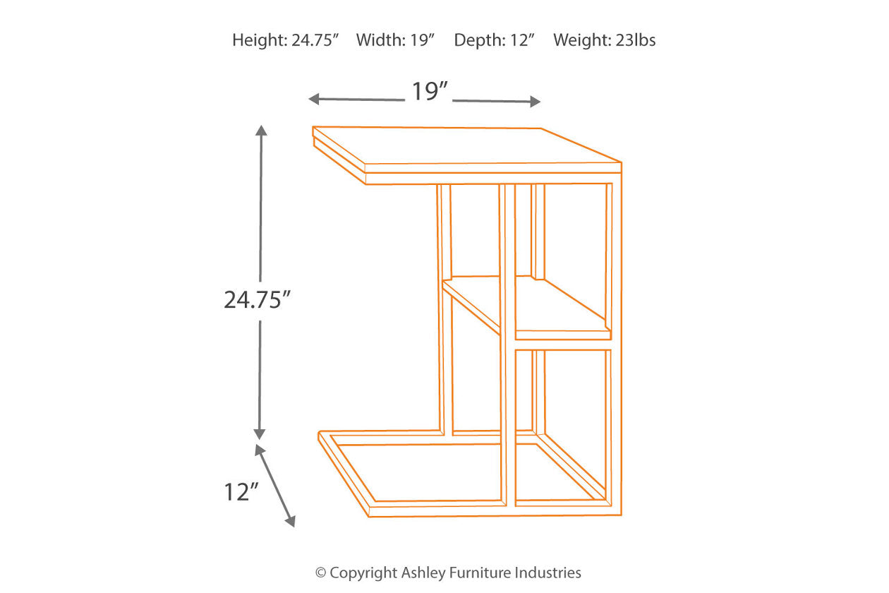 Forestmin Natural/Black Accent Table - A4000049 - Bien Home Furniture & Electronics