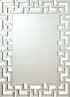 Forman Silver Interlocking Greek Frameless Wall Mirror - 901786 - Bien Home Furniture & Electronics