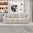 Forrester White Boucle Tight Back Japandi Sofa - MDM01800 - Bien Home Furniture & Electronics