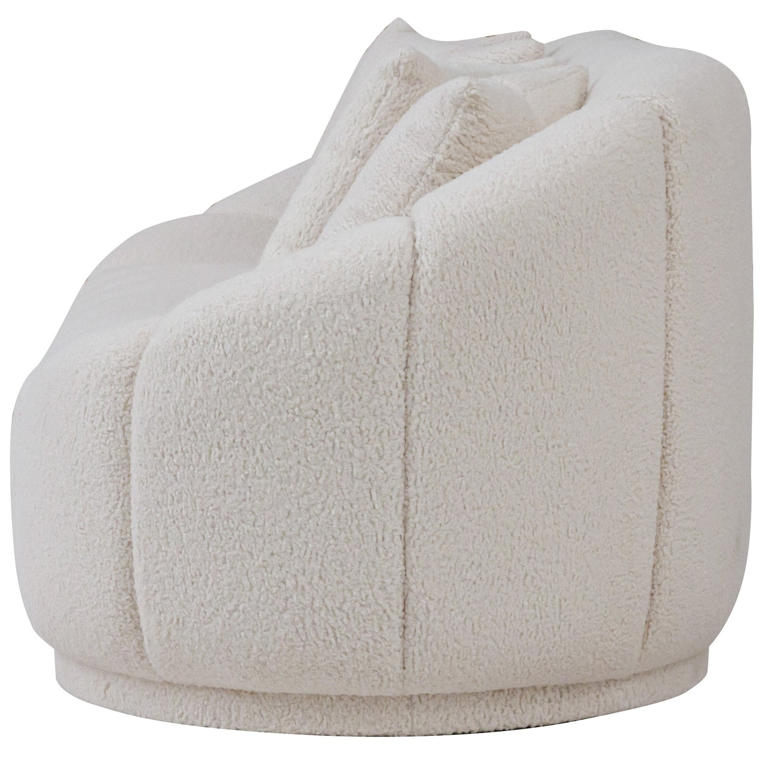 Forrester White Boucle Tight Back Japandi Sofa - MDM01800 - Bien Home Furniture & Electronics