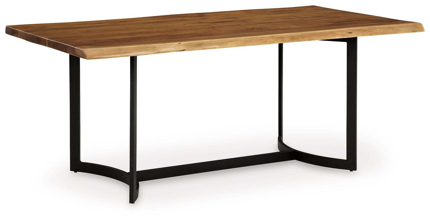 Fortmaine Brown/Black Dining Table - D872-25 - Bien Home Furniture & Electronics