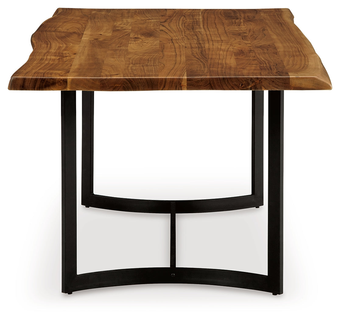 Fortmaine Brown/Black Dining Table - D872-25 - Bien Home Furniture &amp; Electronics