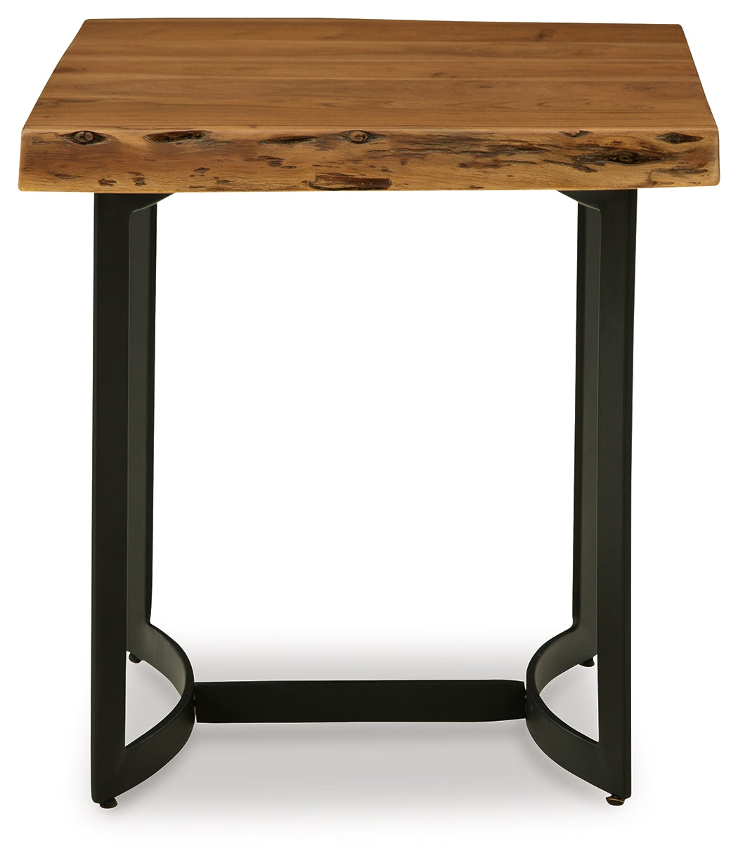 Fortmaine Brown/Black End Table - T872-3 - Bien Home Furniture &amp; Electronics