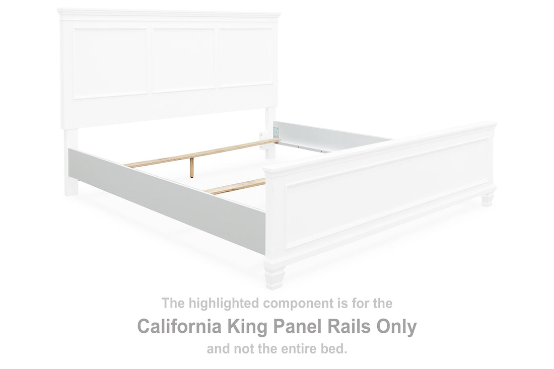 Fortman White California King Panel Rails - B680-94 - Bien Home Furniture & Electronics
