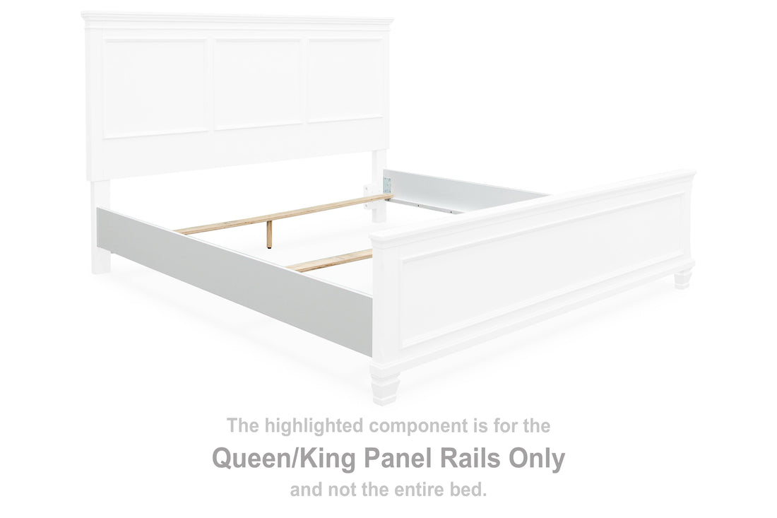 Fortman White Queen/King Panel Rails - B680-97 - Bien Home Furniture & Electronics