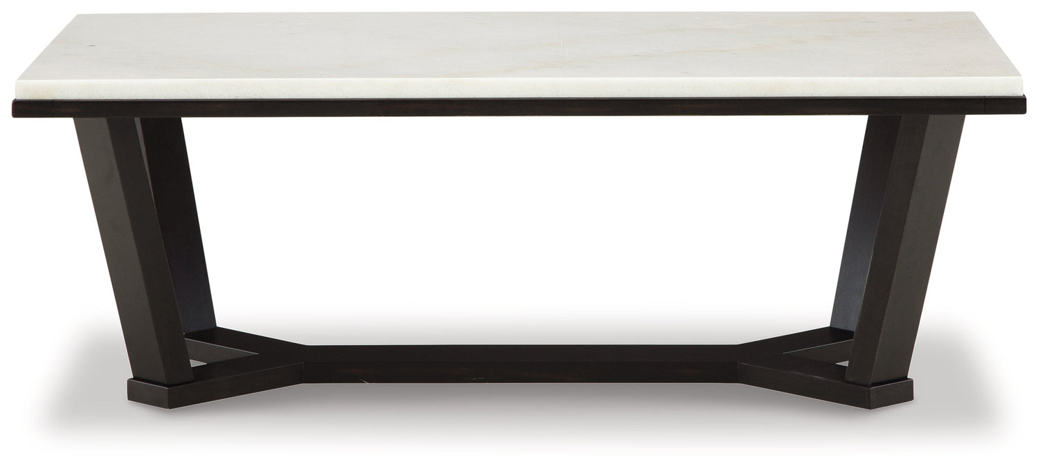 Fostead White/Espresso Coffee Table - T770-1 - Bien Home Furniture & Electronics
