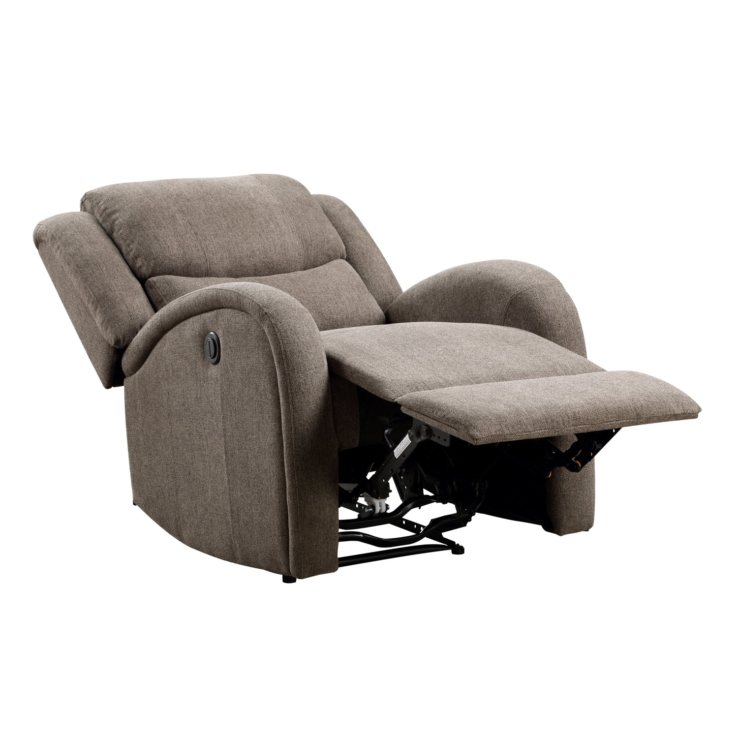 Foxcroft Brown Chenille Power Reclining Chair - 9316BR-1PW - Bien Home Furniture & Electronics