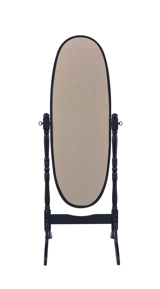 Foyet Black Oval Cheval Mirror - 950803 - Bien Home Furniture & Electronics
