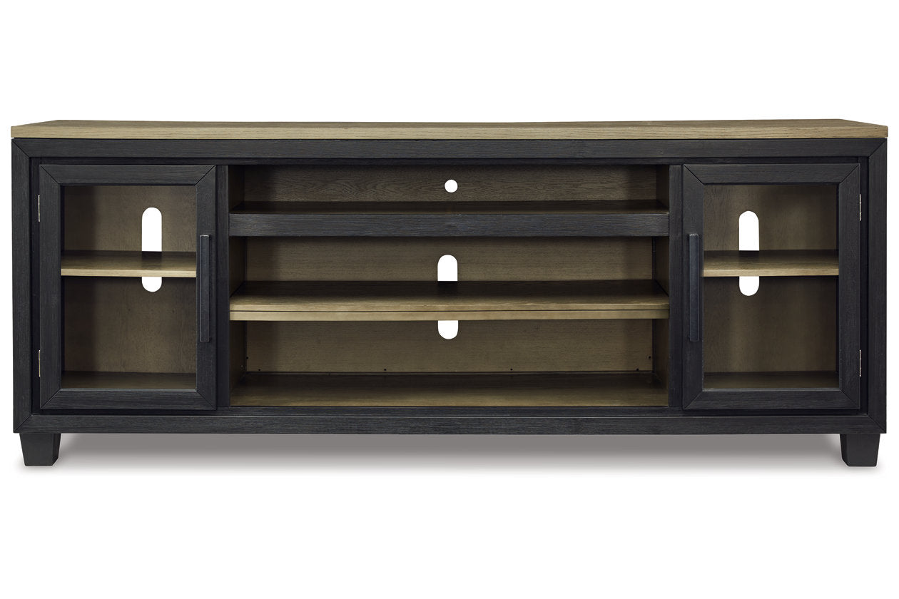 Foyland Black/Brown 83" TV Stand - W989-68 - Bien Home Furniture & Electronics