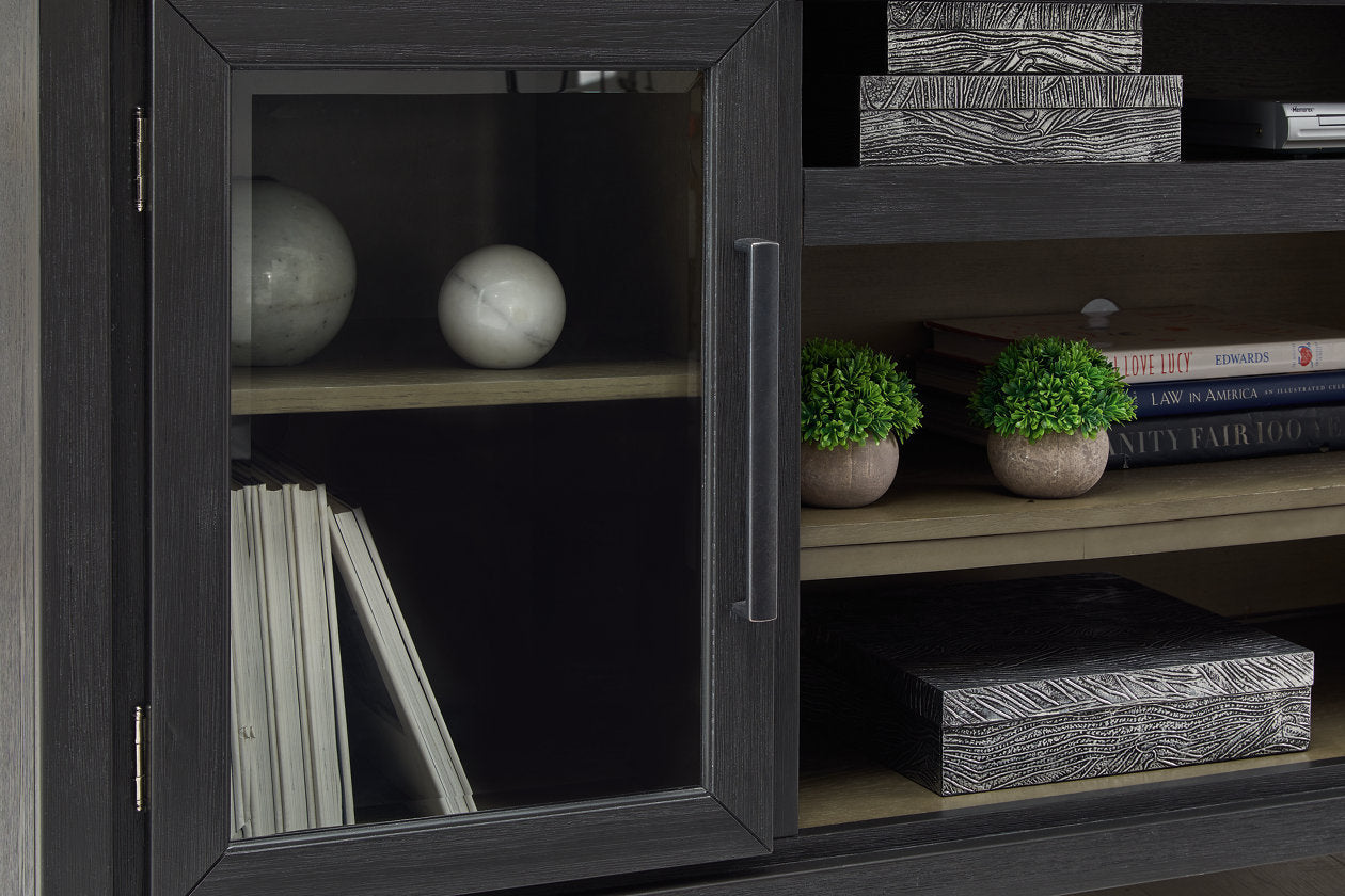 Foyland Black/Brown 83" TV Stand - W989-68 - Bien Home Furniture & Electronics