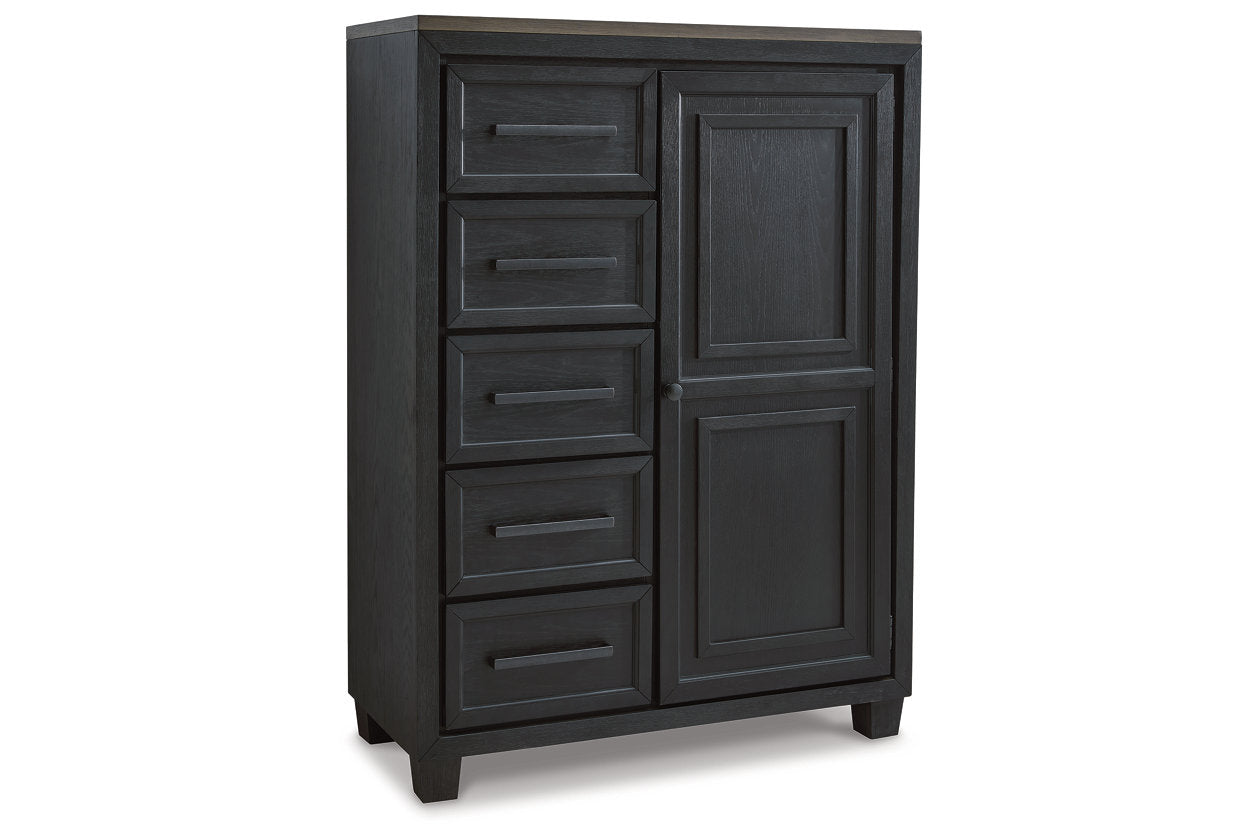 Foyland Black/Brown Door Chest - B989-48 - Bien Home Furniture & Electronics