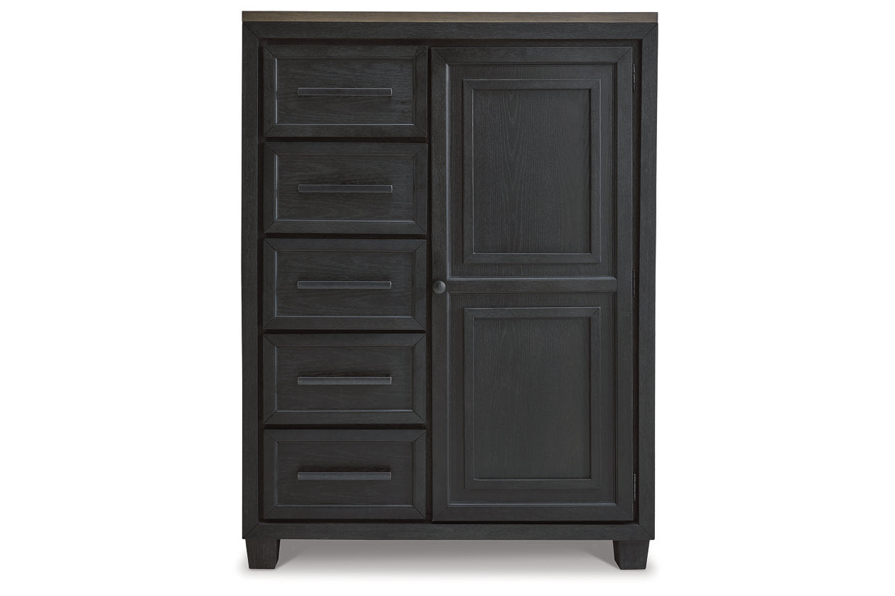 Foyland Black/Brown Door Chest - B989-48 - Bien Home Furniture & Electronics