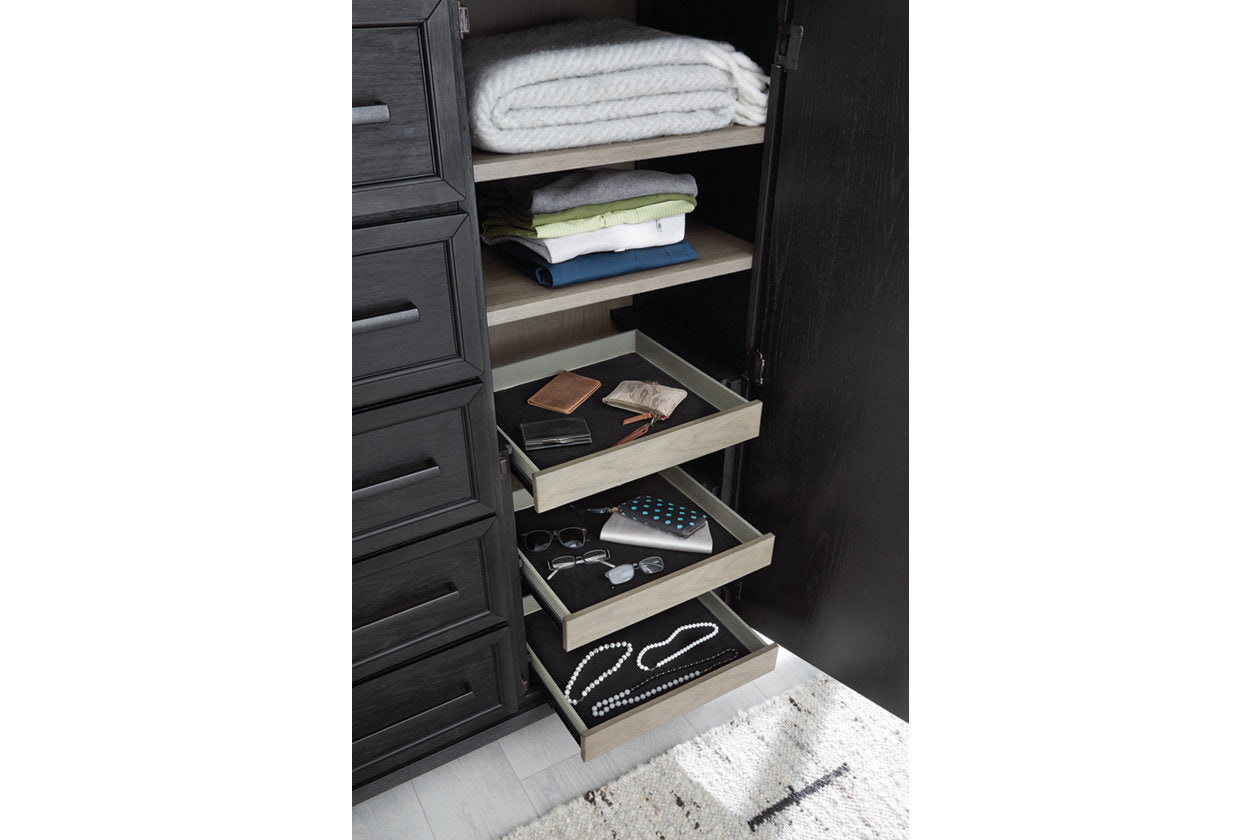 Foyland Black/Brown Door Chest - B989-48 - Bien Home Furniture & Electronics