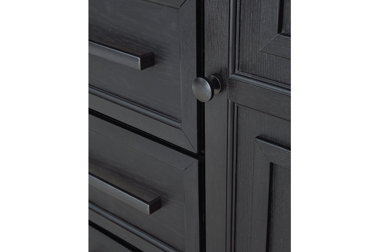 Foyland Black/Brown Door Chest - B989-48 - Bien Home Furniture & Electronics