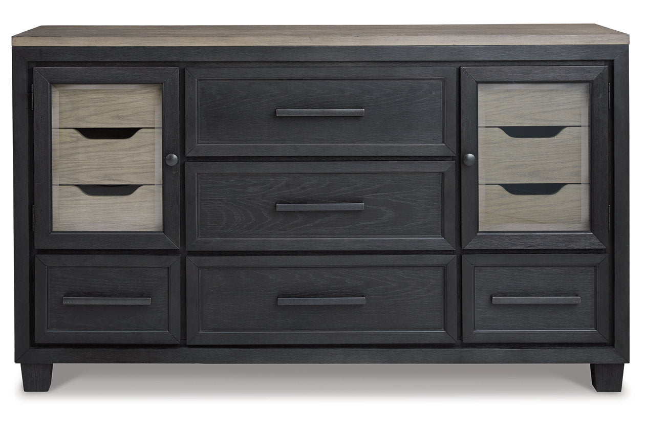 Foyland Black/Brown Dresser - B989-31 - Bien Home Furniture & Electronics